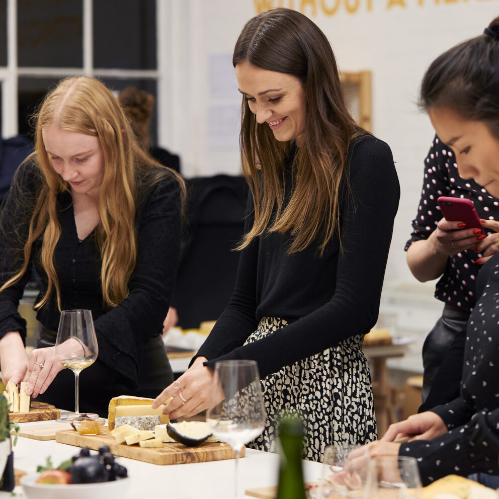 Ladies tasting wine