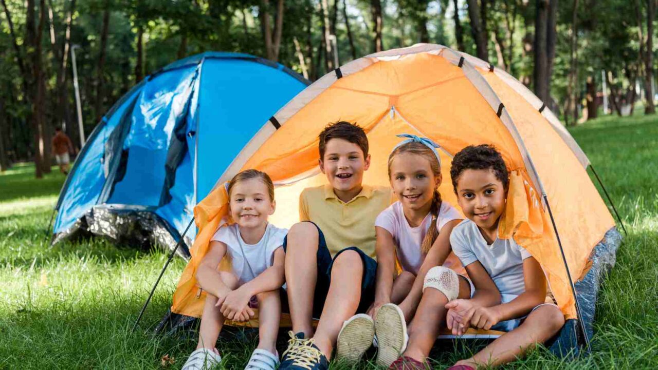 Camping is one of the most exciting party ideas for 5-year-olds