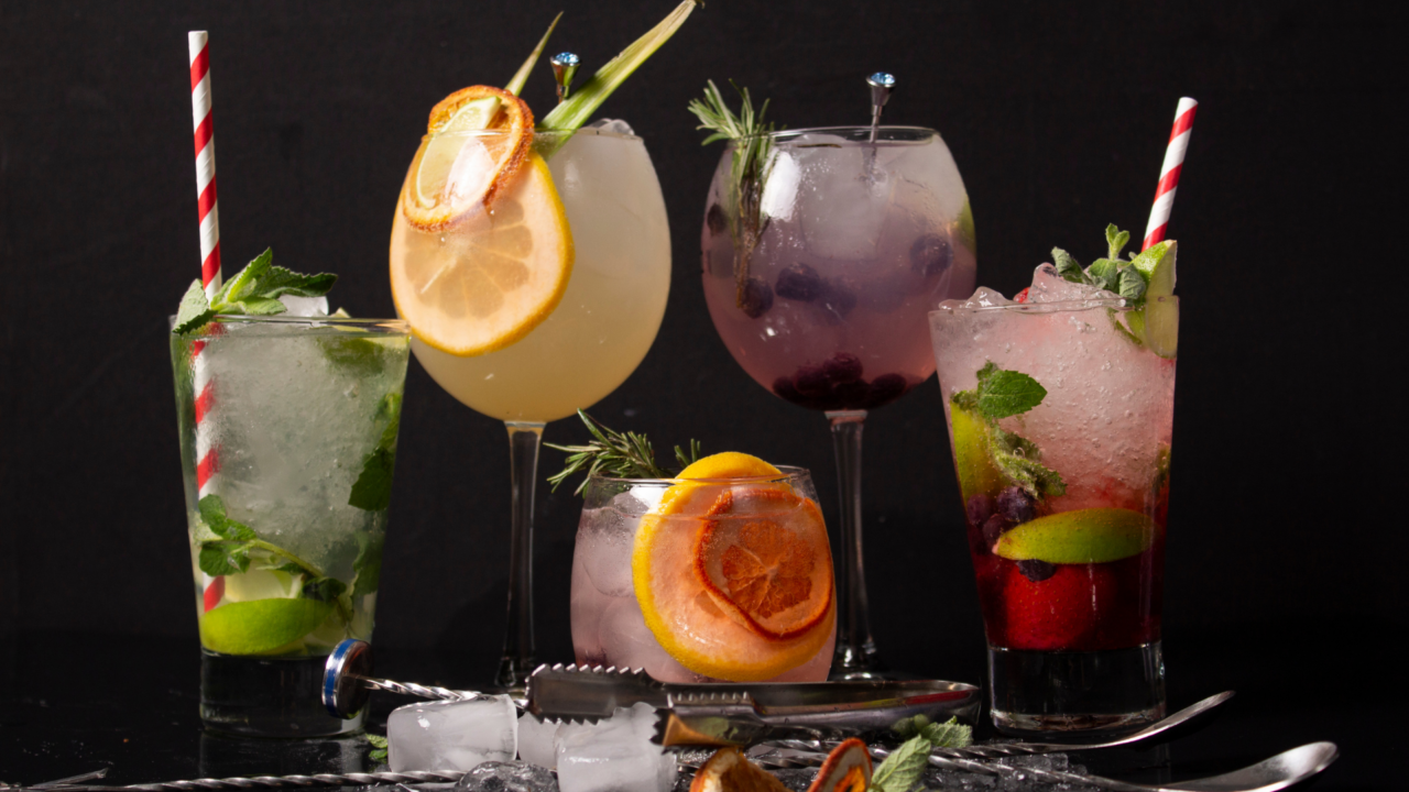 Sparkling water for new year menu ideas