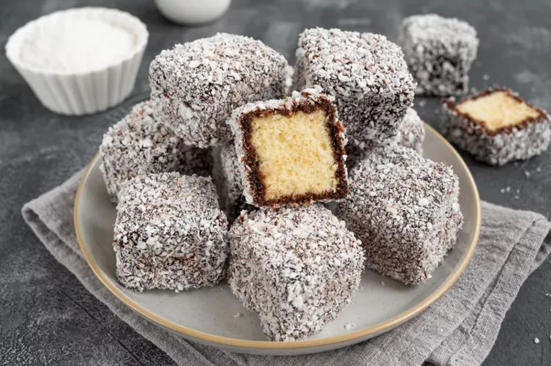 Lamingtons are among BBQ menu ideas in Australia