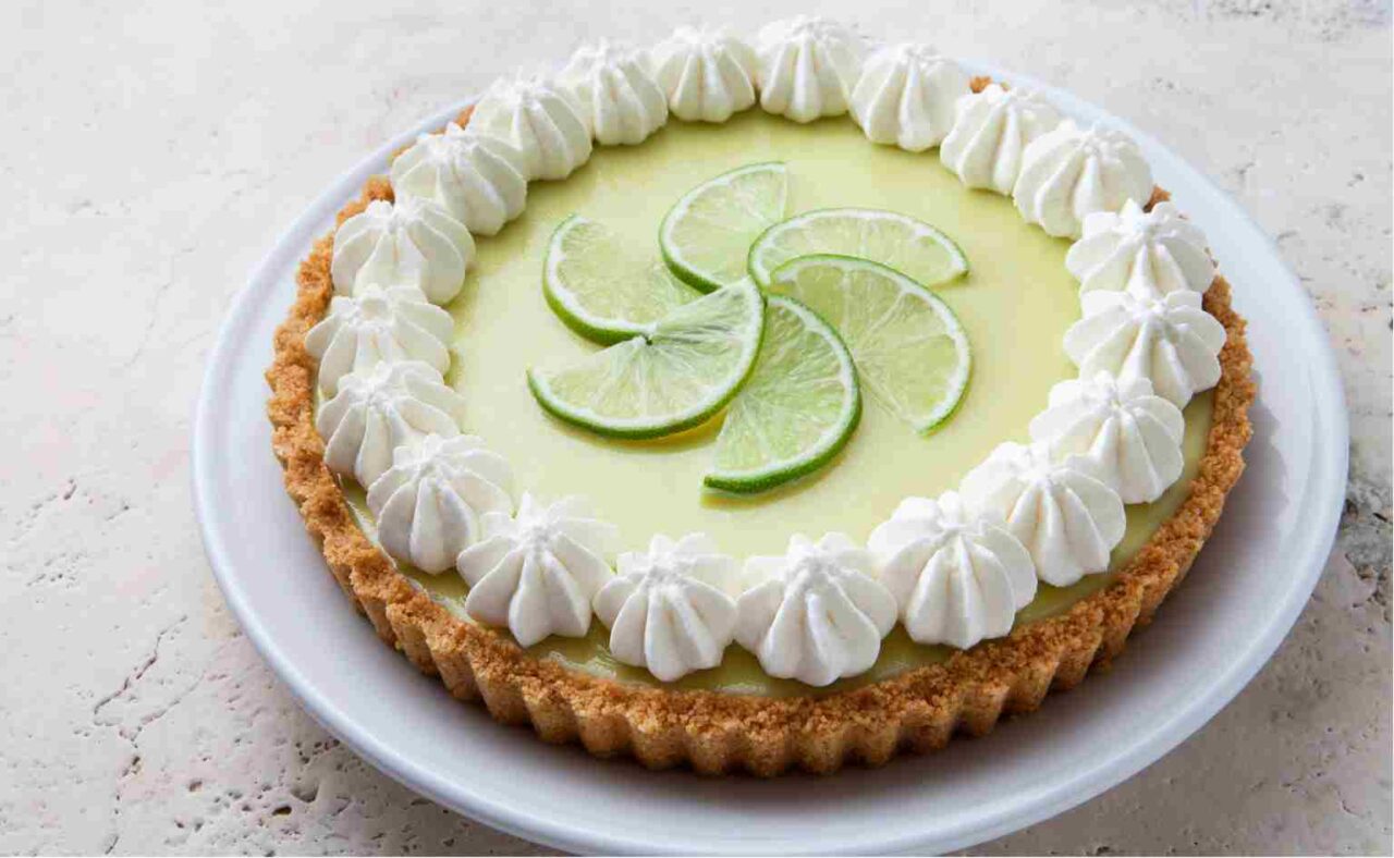 Key lime pie is a classic summer lunch menu idea.