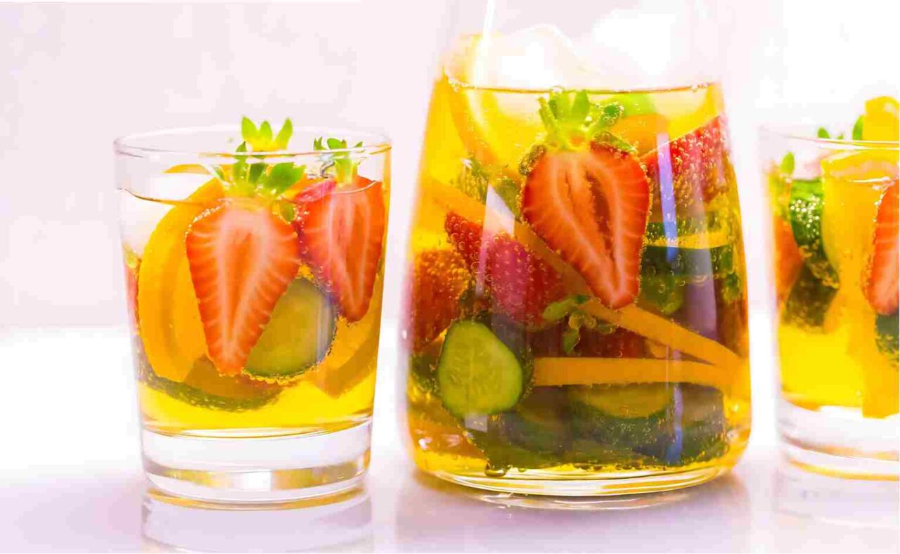 Pimm’s Cup is a classic summer drink menu idea.