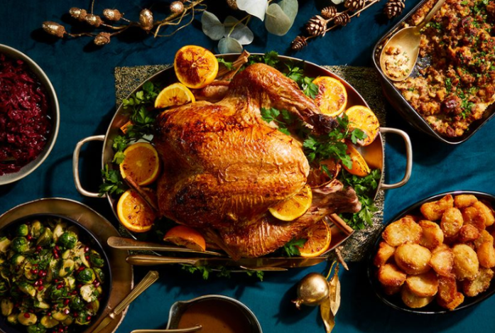 Succulent Roast Turkey is a classic traditional christmas dinner ideas
