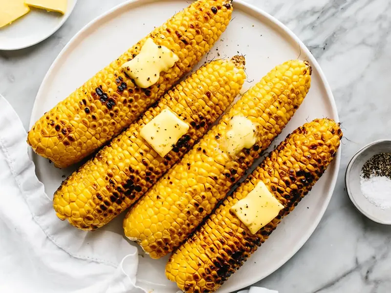 Grilled Corn is ideal for all American BBQ menu ideas