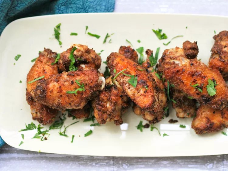 Masala-Spiced Chicken Wings are among dinner party menu ideas for 6