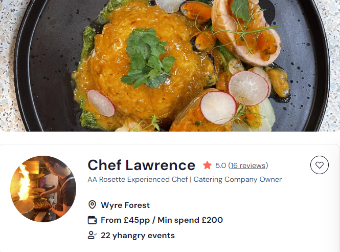 Chef Lawrence’s asian catering services birmingham