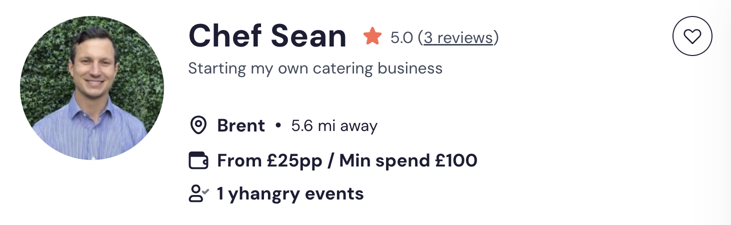 Chef Sean BBQ catering in London