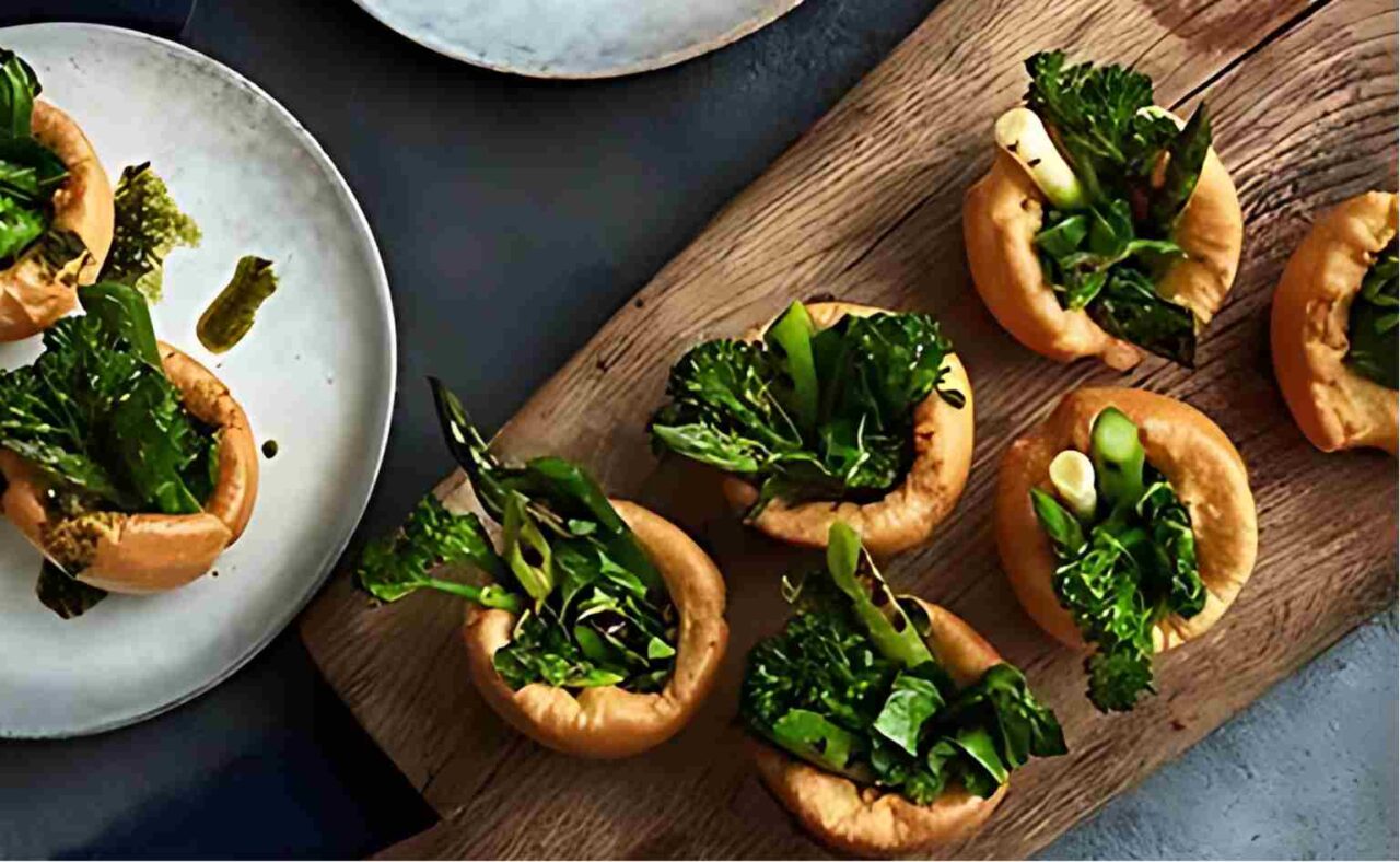 Mini Yorkshires are an excellent light summer menu idea