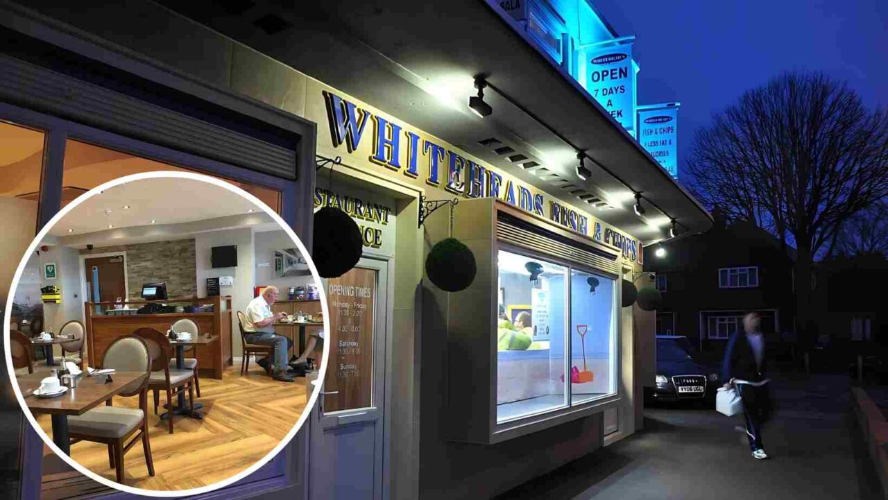 Whitehead is the place to eat in Hornsea for fresh fish n chips.