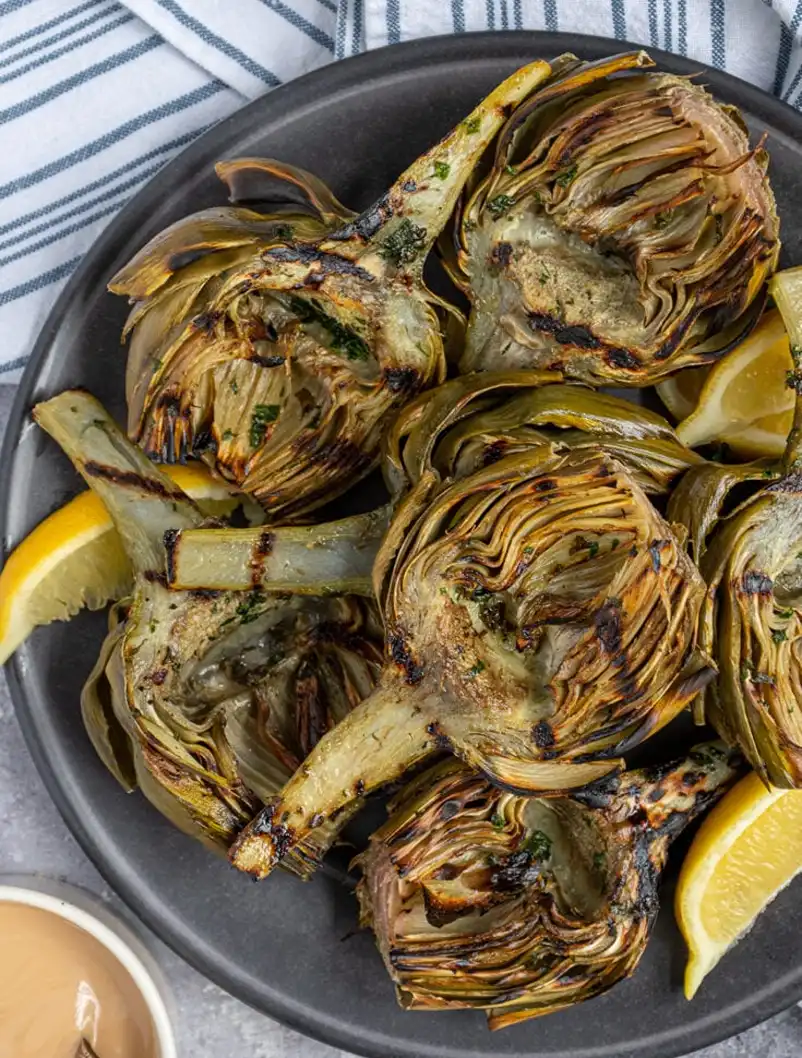 Grilled Artichoke Hearts fit into upscale BBQ menu ideas.