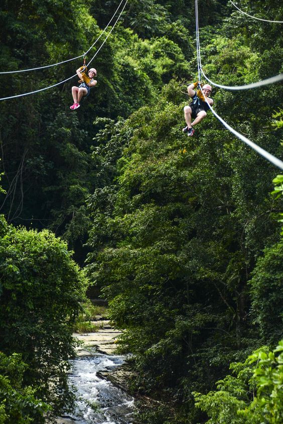 Ziplining is one of the most adventurous stag do activity ideas
