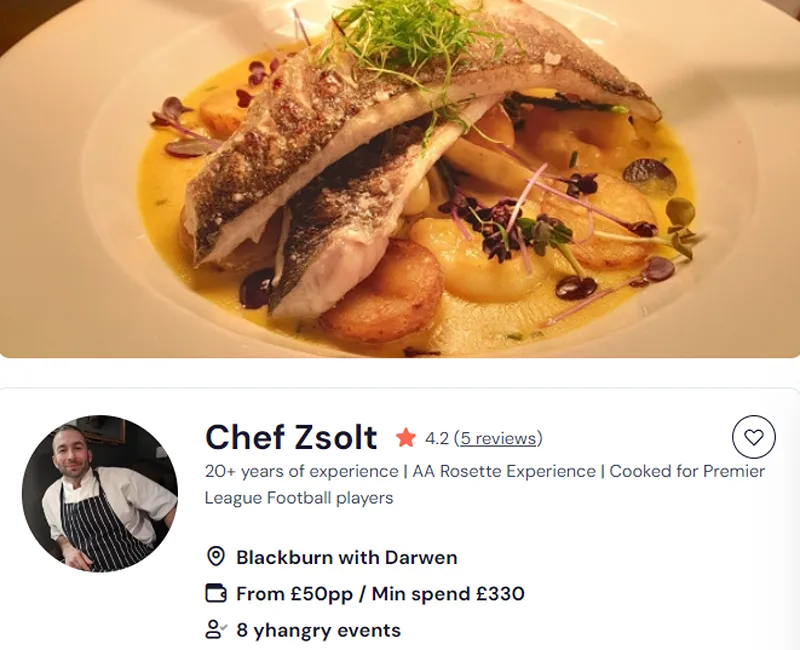 Order your meal prep in Warrington from Chef Zsolt