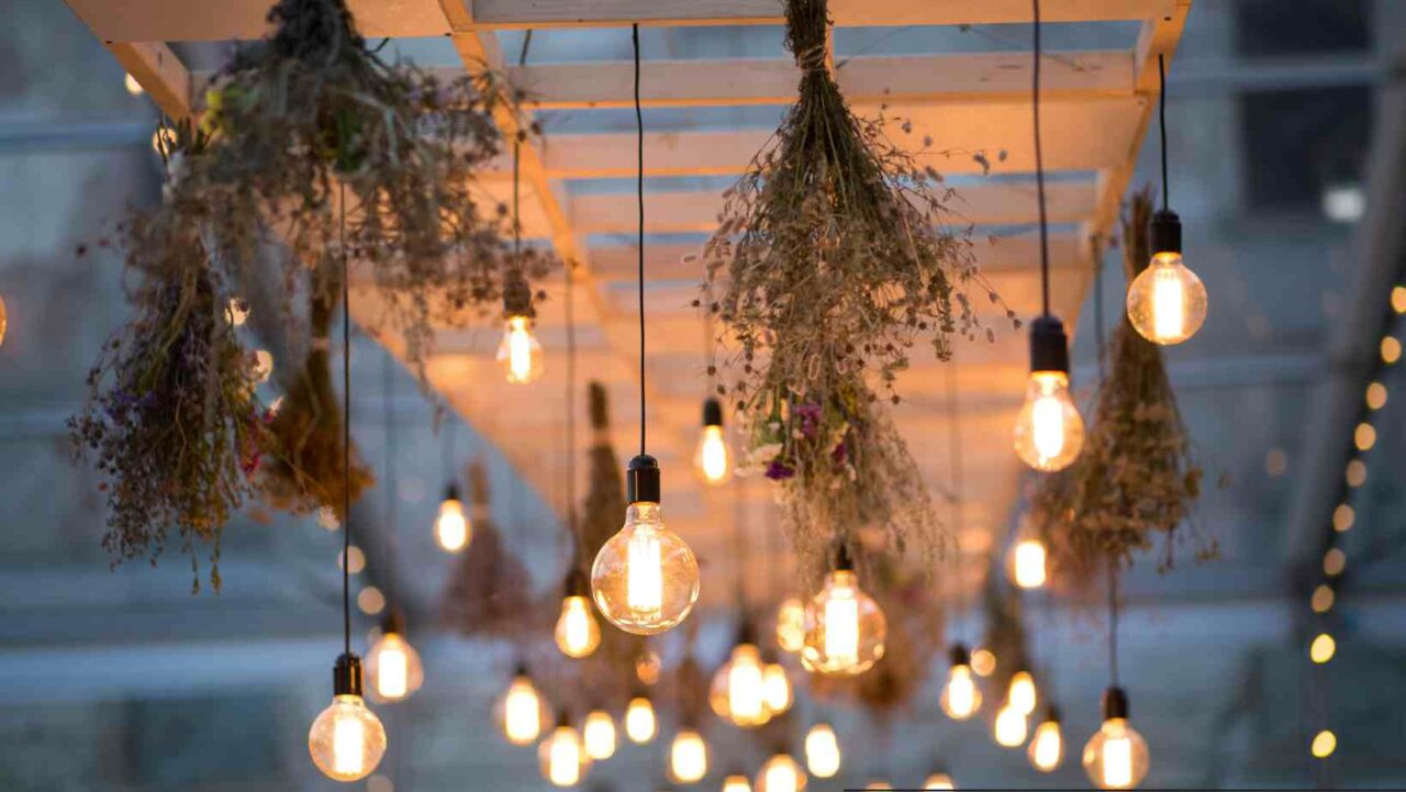 Make use of different lighting ideas for a garden party