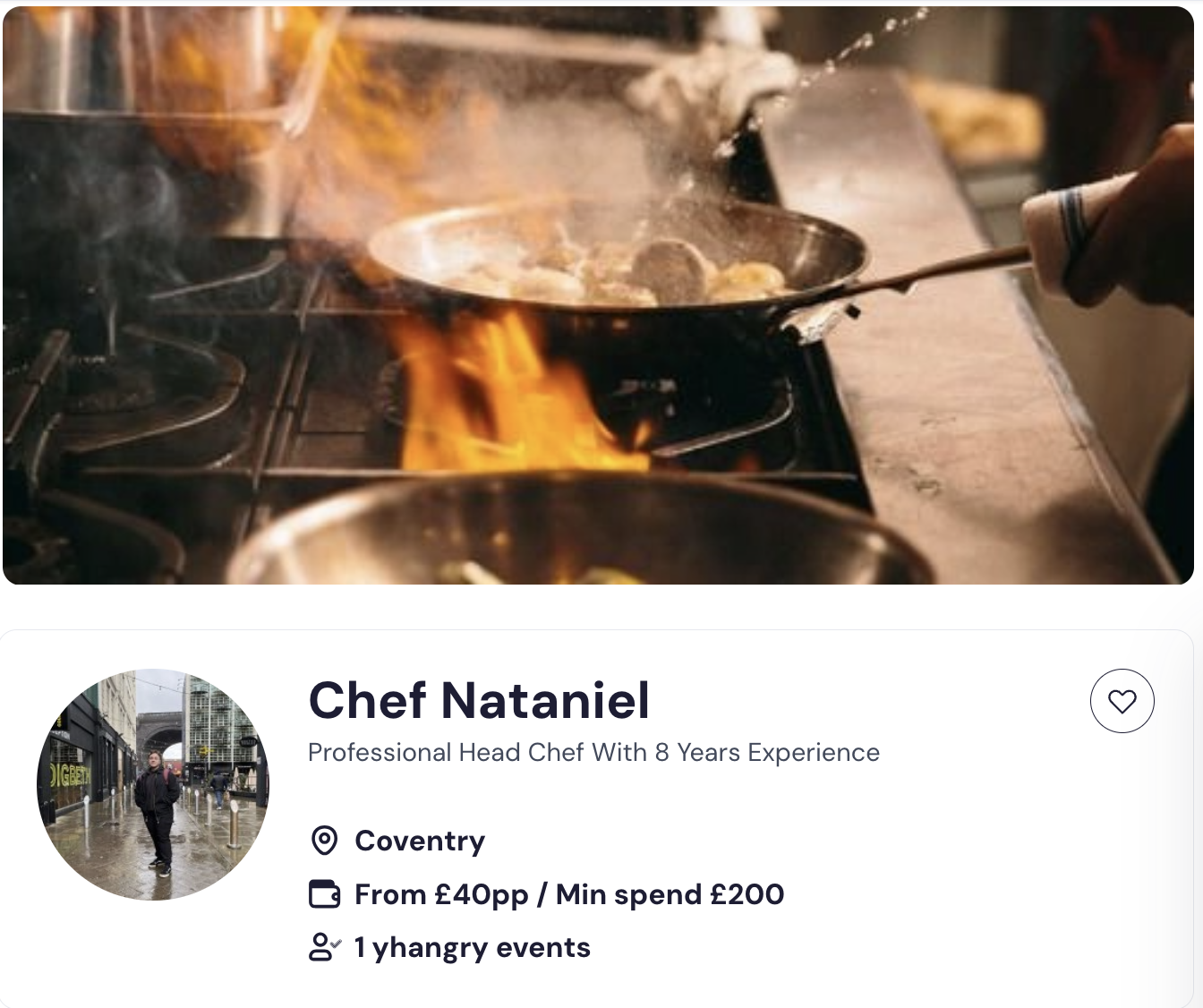 Chef Nataniel Meal prep in Birmingham