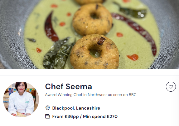 cooking classes liverpool with chef seema