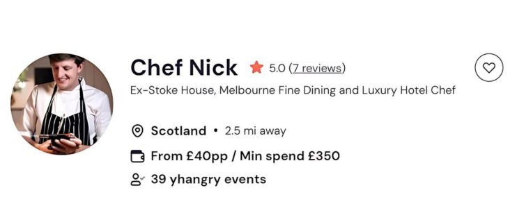 Chef Nick provides Mexican cooking classes in Glasgow.