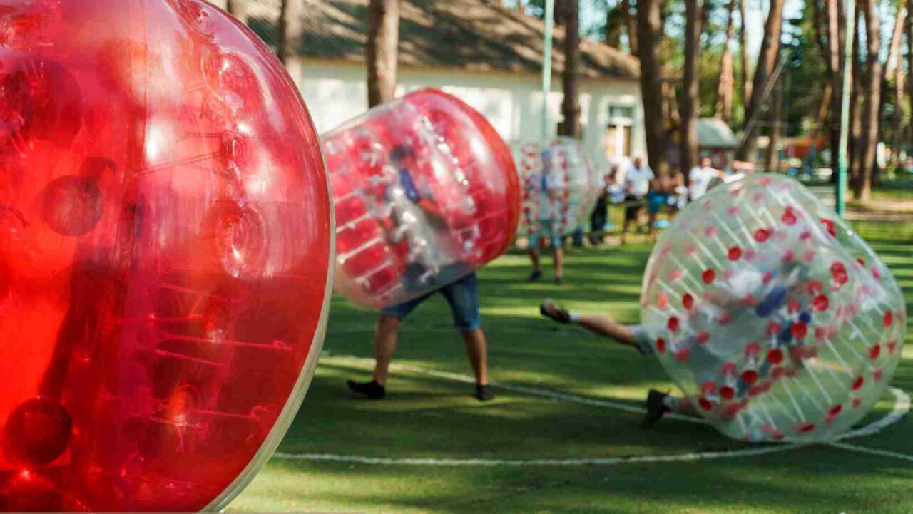 Bubble Football in Cardiff adds a layer of fun to stag celebrations.