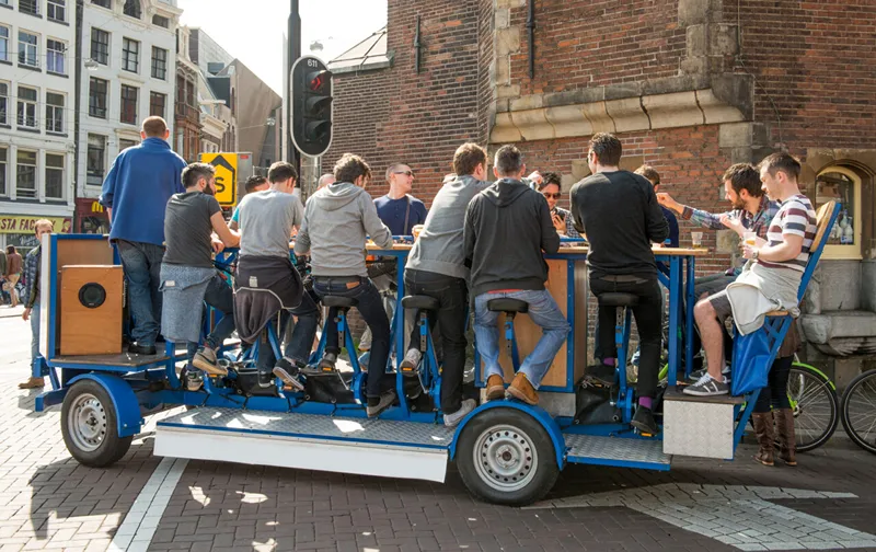 Taking a Boozy Beer Bike Tour is among Liverpool stag do activities.