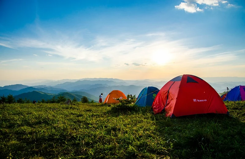 Camping is one of the things to do on a stag do.