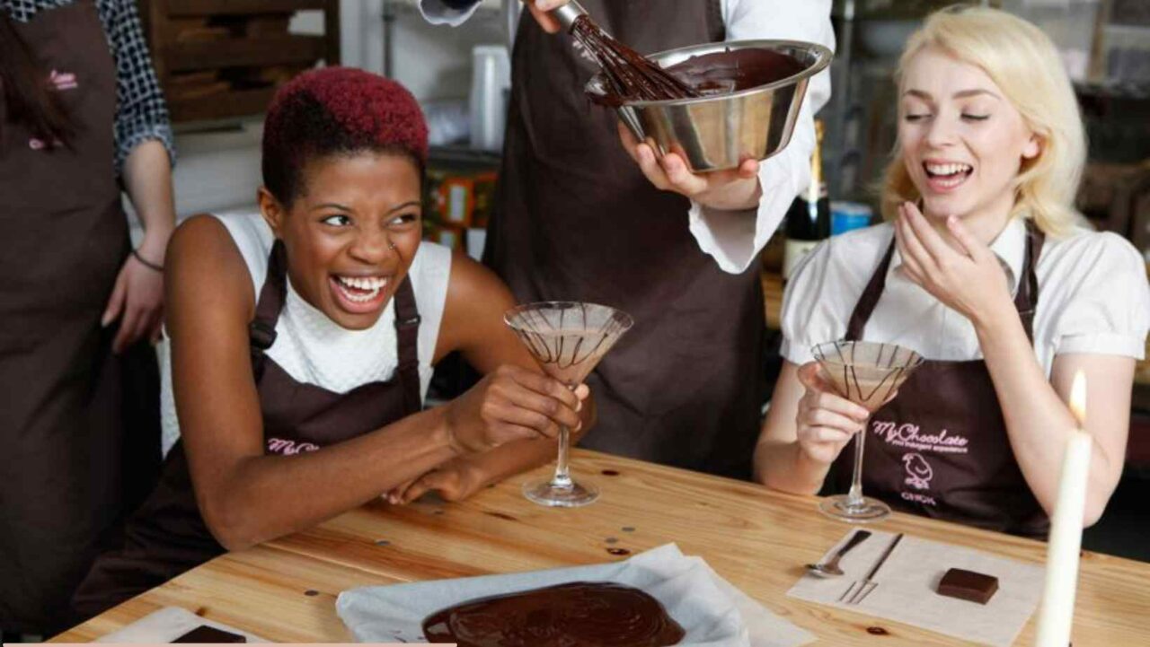 Chocolate making is a unique hen idea in Brighton
