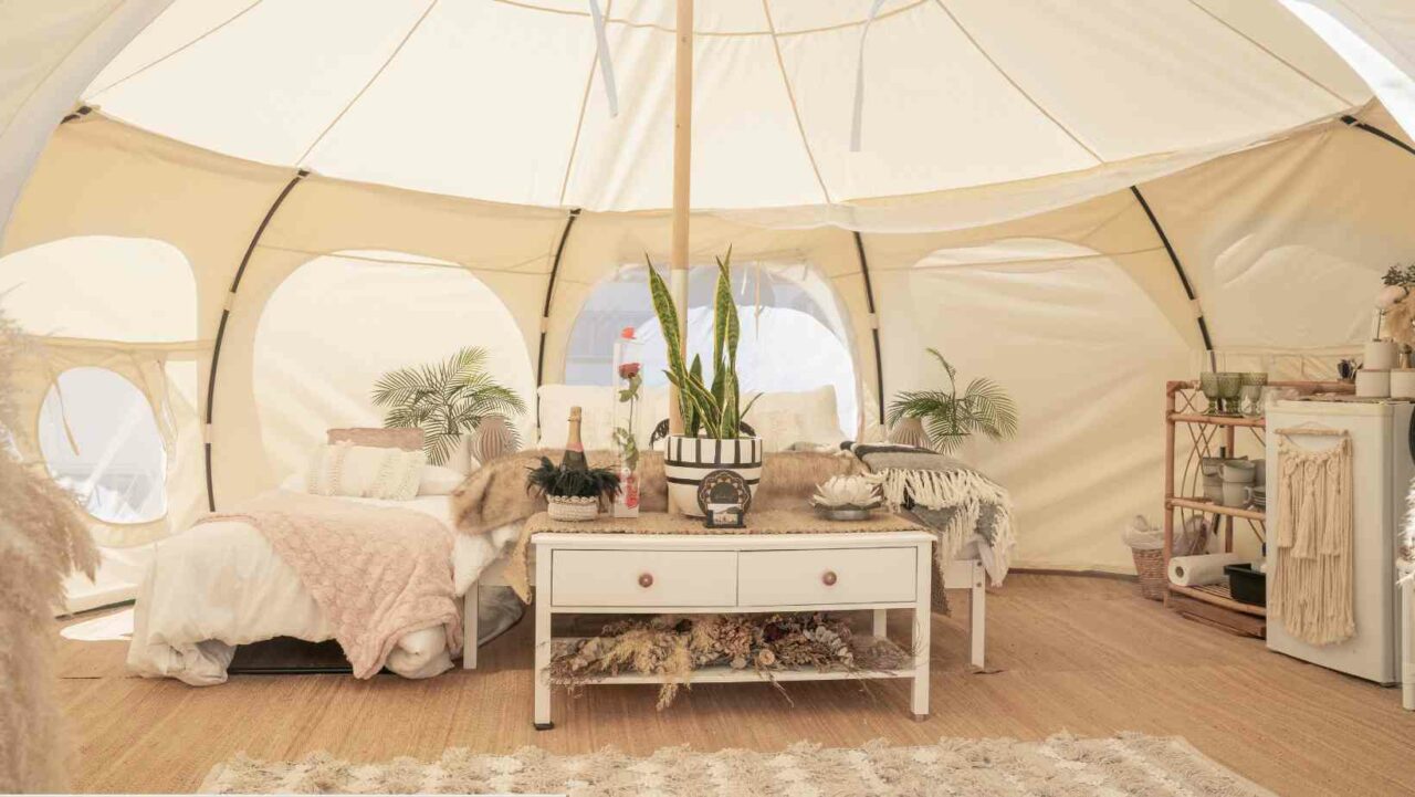 Glamping for a hen-do provides a mix of luxury and nature