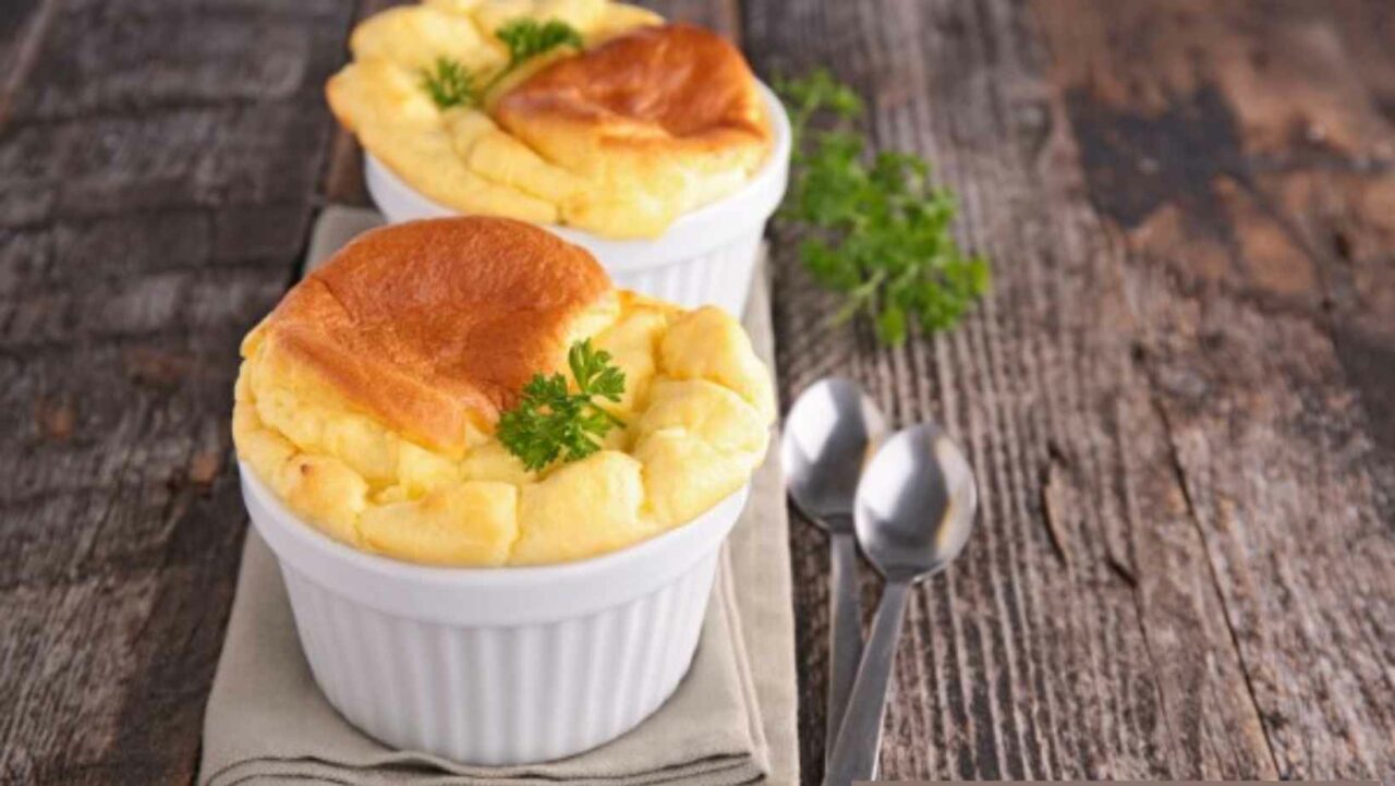 Salmon Souffle is a classy idea for Christmas party food