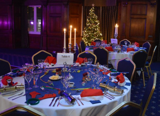 The Captain Scott Room as a Christmas party venue 