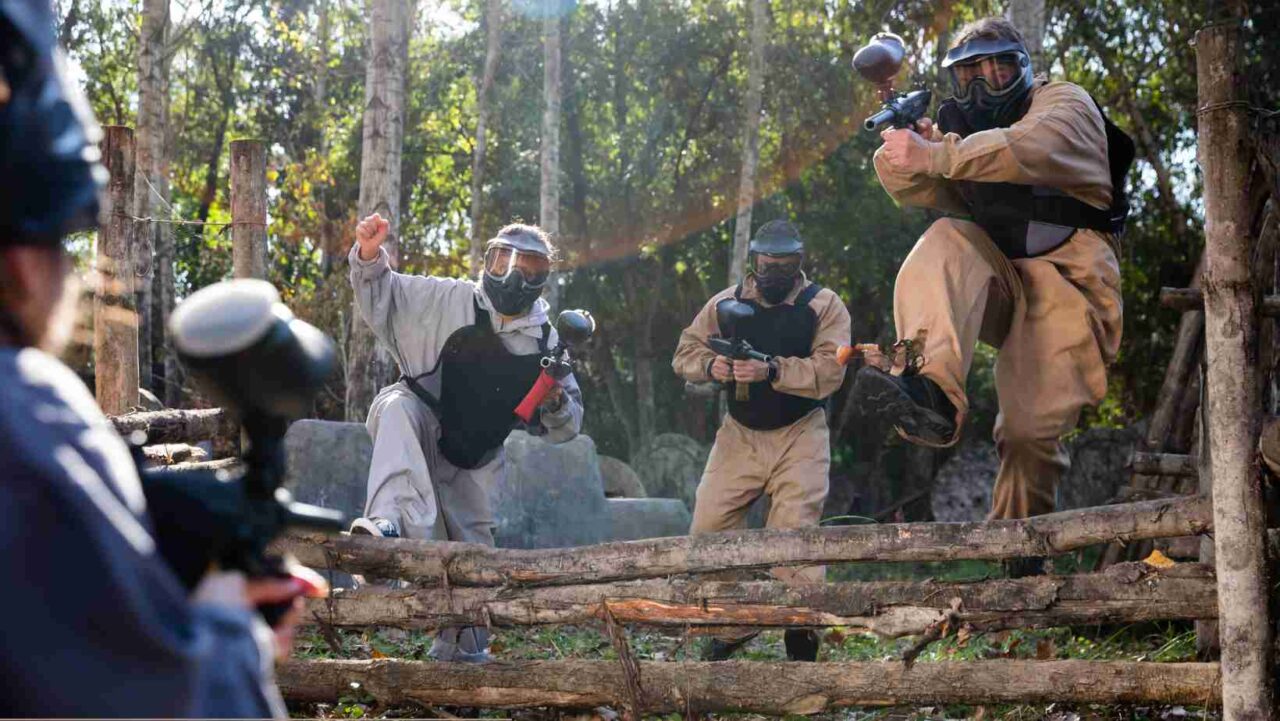 Paintballing in Cardiff is a brilliant team activity for a stag do.