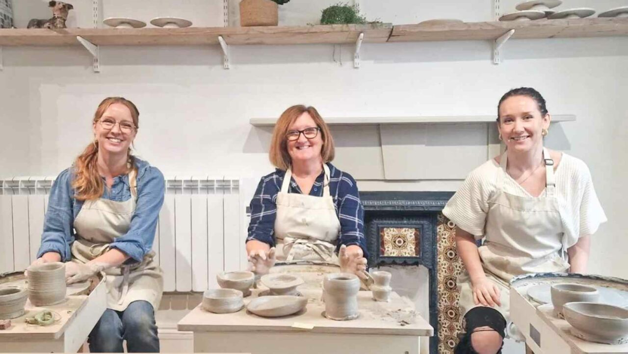 A pottery class is a creative and relaxing way to spend a hen do