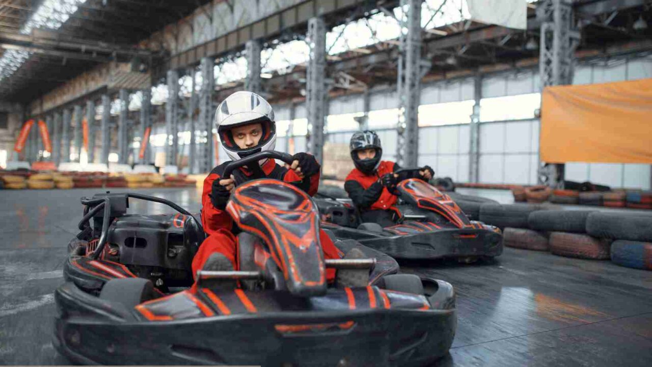 Indoor Go-karting in Cardiff is a brilliant idea for a stag event. 