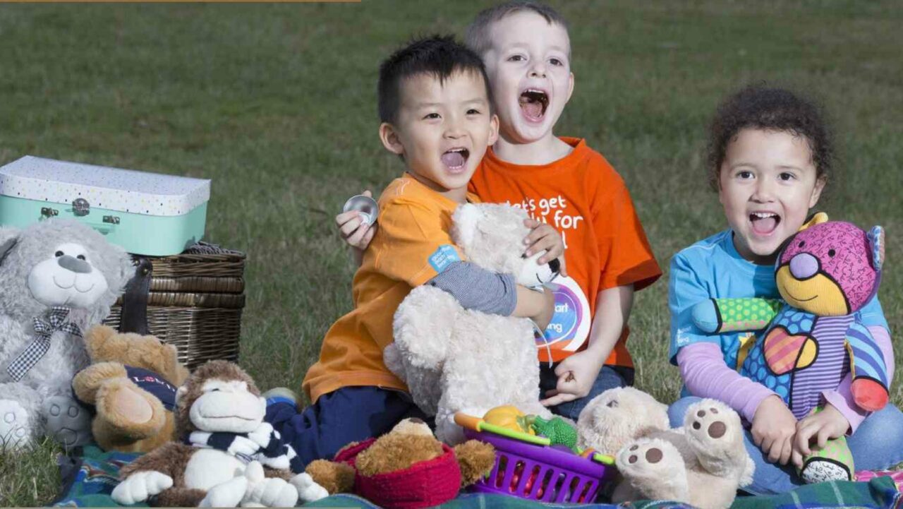 Teddy bear picnic party ideas work great for 2-year-olds