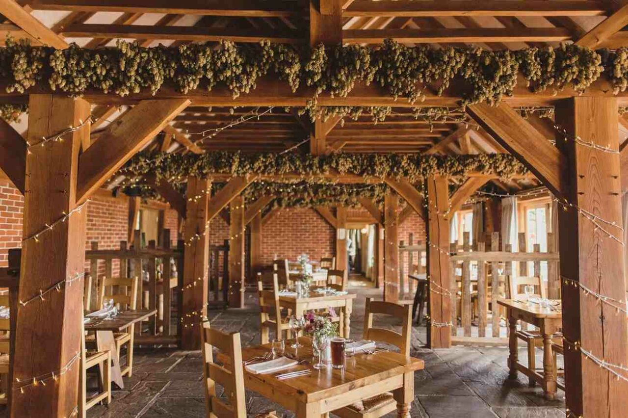 The Ferry House offers a rustic feel Christmas party venue in Kent.
