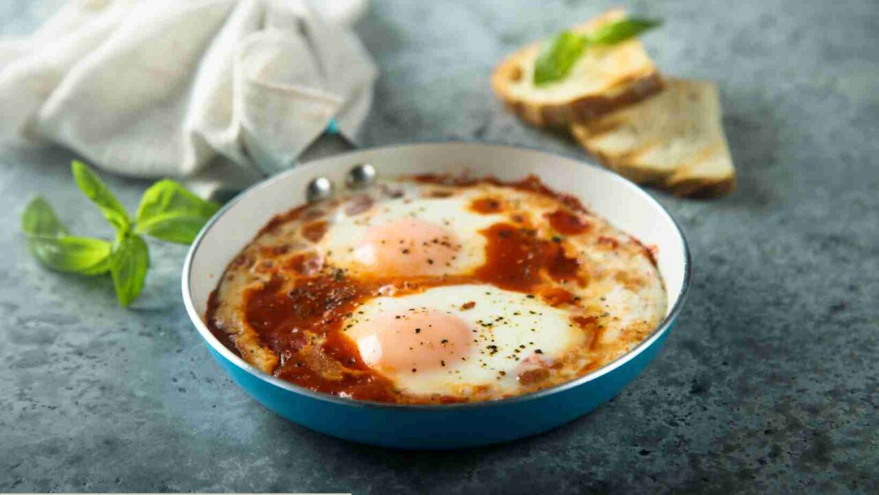 Cheesy Shakshuka is a hearty variation of the traditional Shakshuka recipe