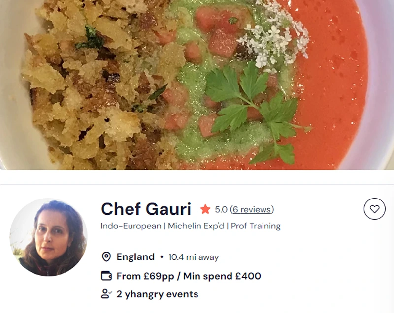 Chef Gauri’s Walsall catering menu is a must-try.