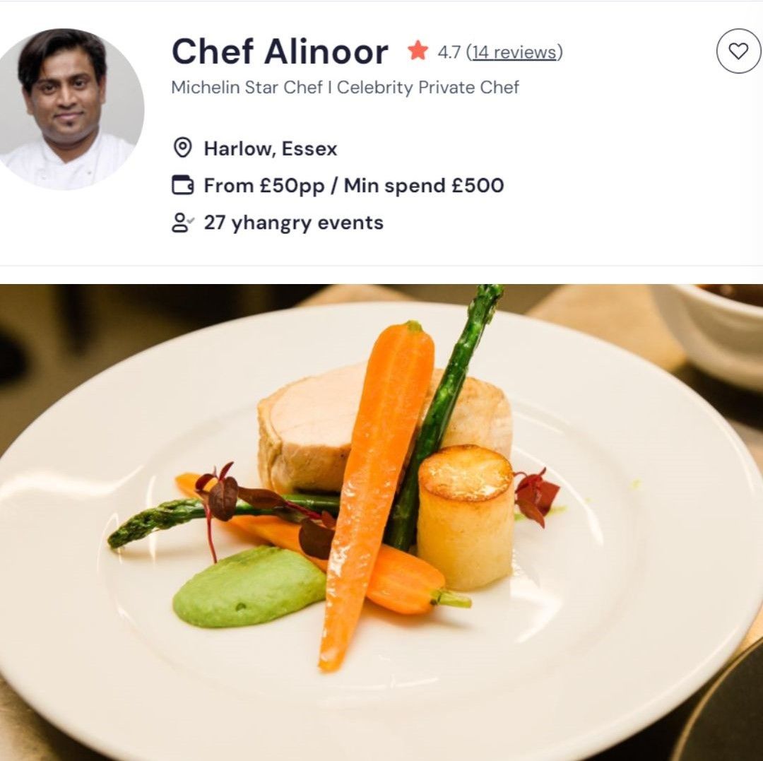 Chef Alinoor is a top Chinese chef in Peterborough.