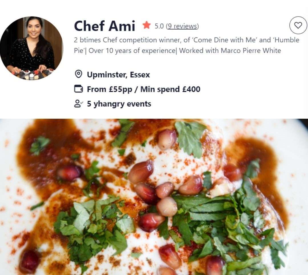 Chef Ami is a talented Indian chef in Westcliff.