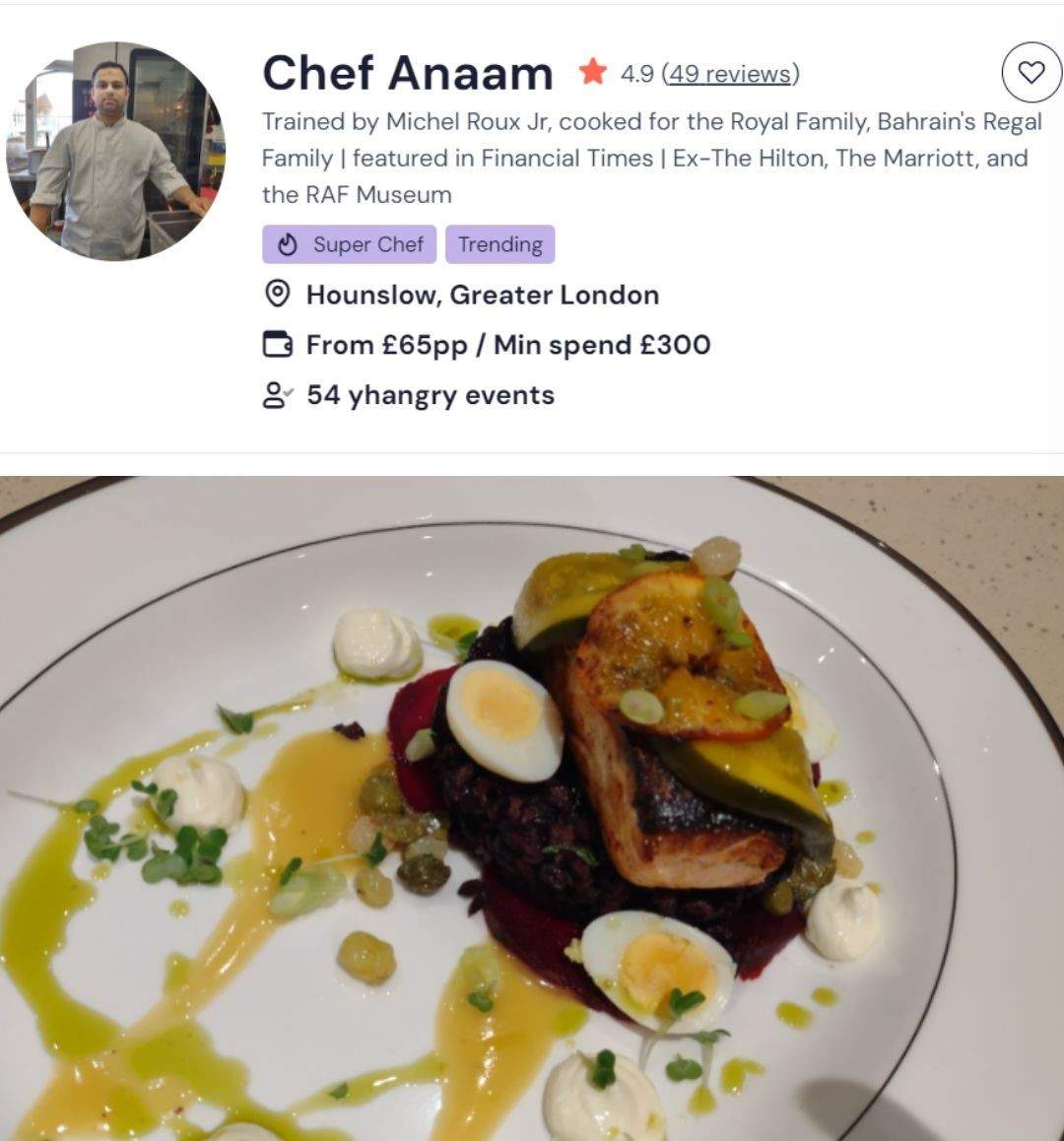 Chef Anaam is the top vegan Chinese chef in Peterborough.