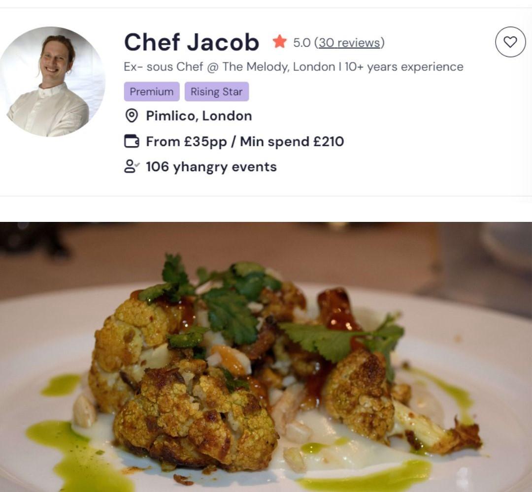 Chef Jacob is an Indian chef in Westcliff.