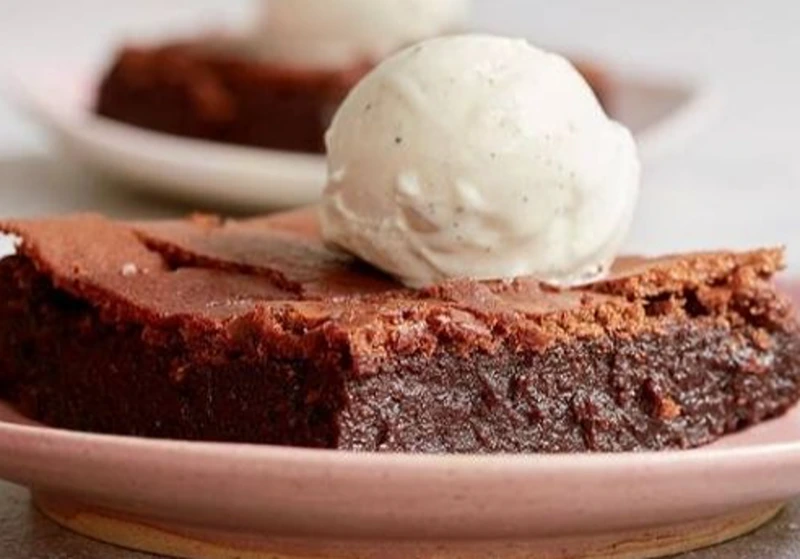 Rum and raisin brownies for New Year's Eve recipes UK.