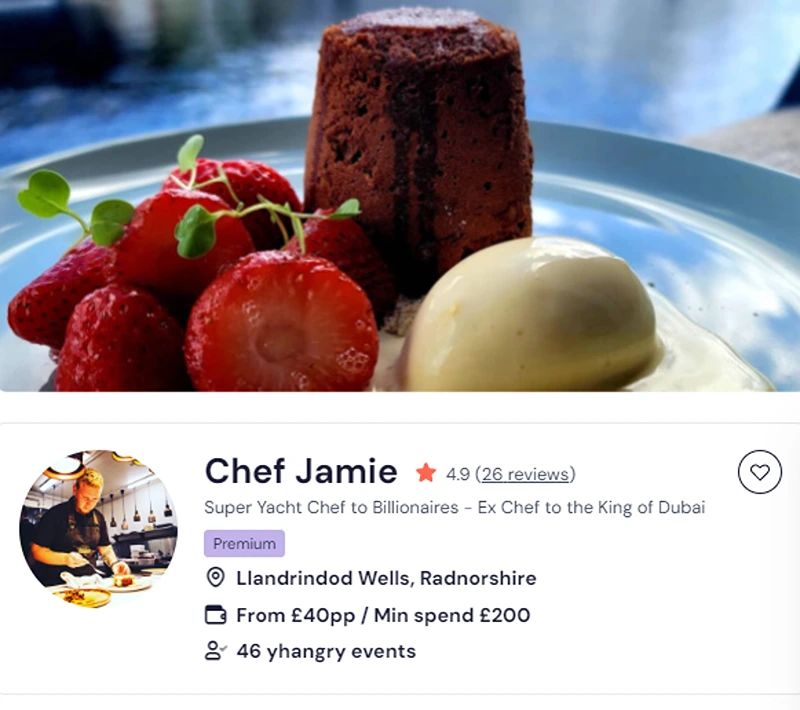 In Manchester, baking classes by chef Jamie.