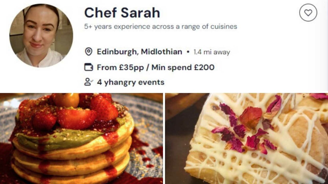 Chef Sarah’s baking classes in Edinburgh are inspired by global flavours.