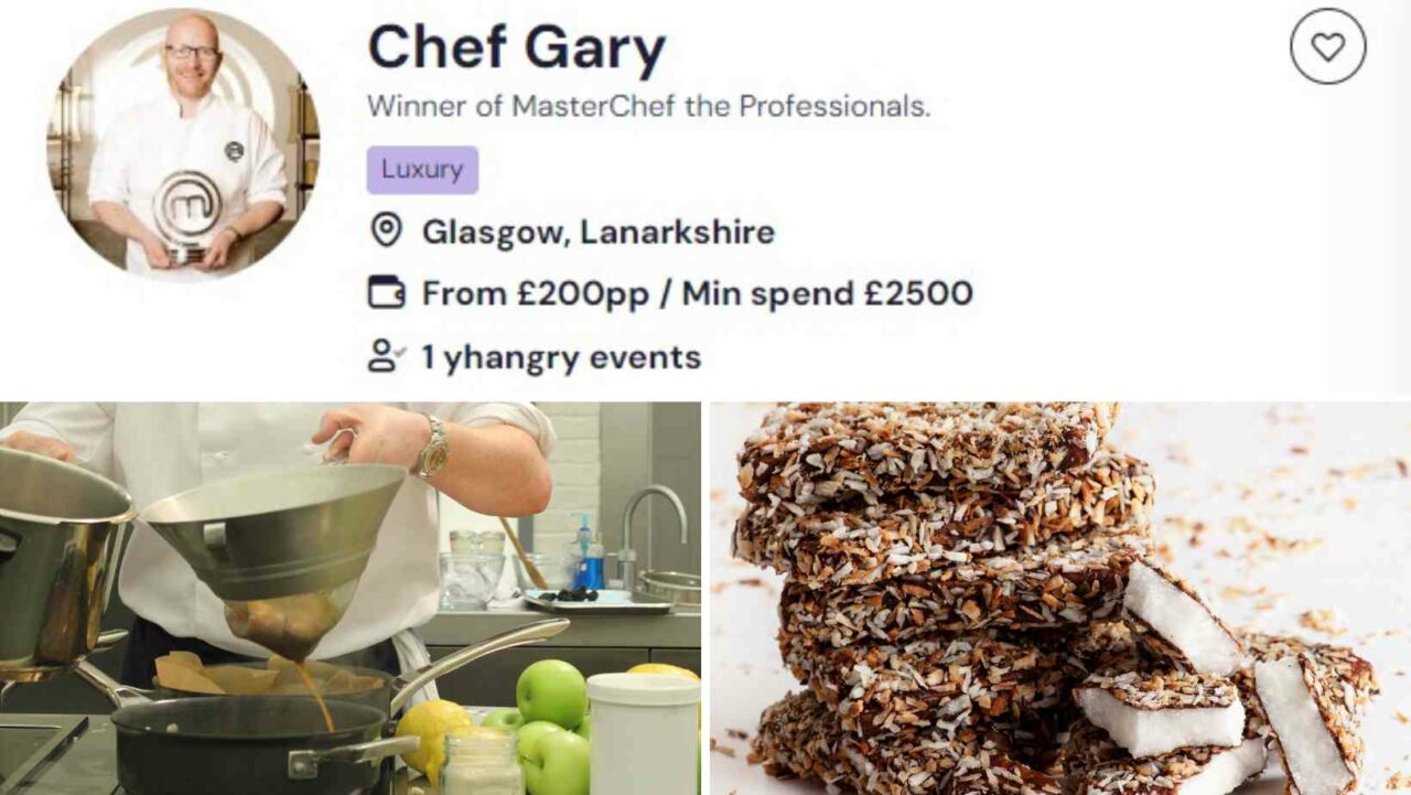 Chef Gary’s Edinburgh Baking class is very exclusive