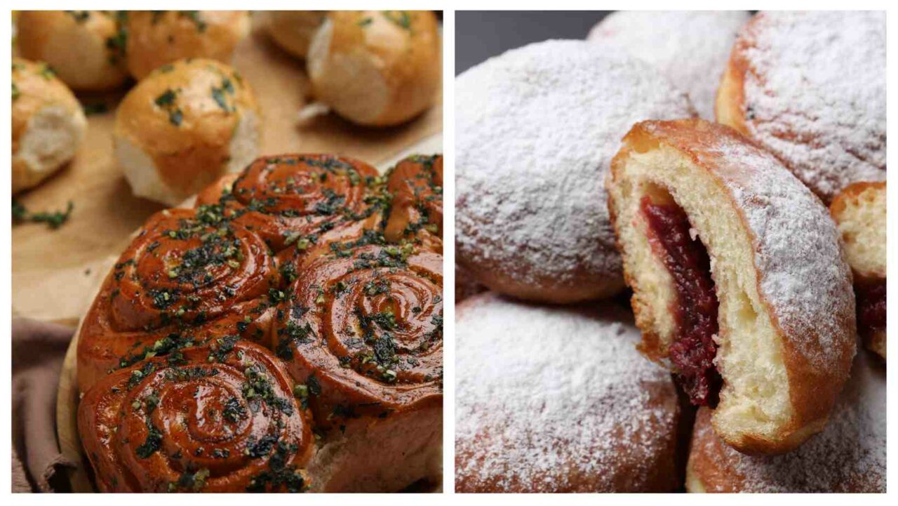 Pampushky is sweet or savoury Ukraine Christmas food