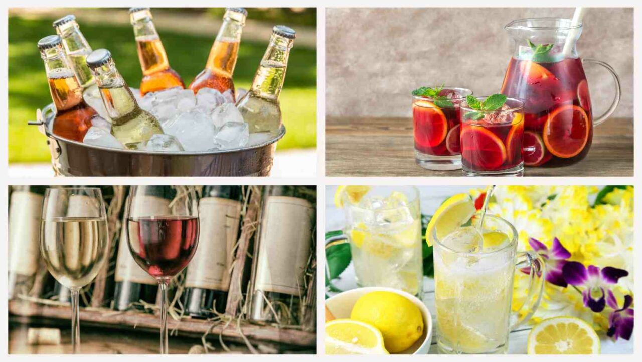 Perfect drinks to pair with food for 20 people