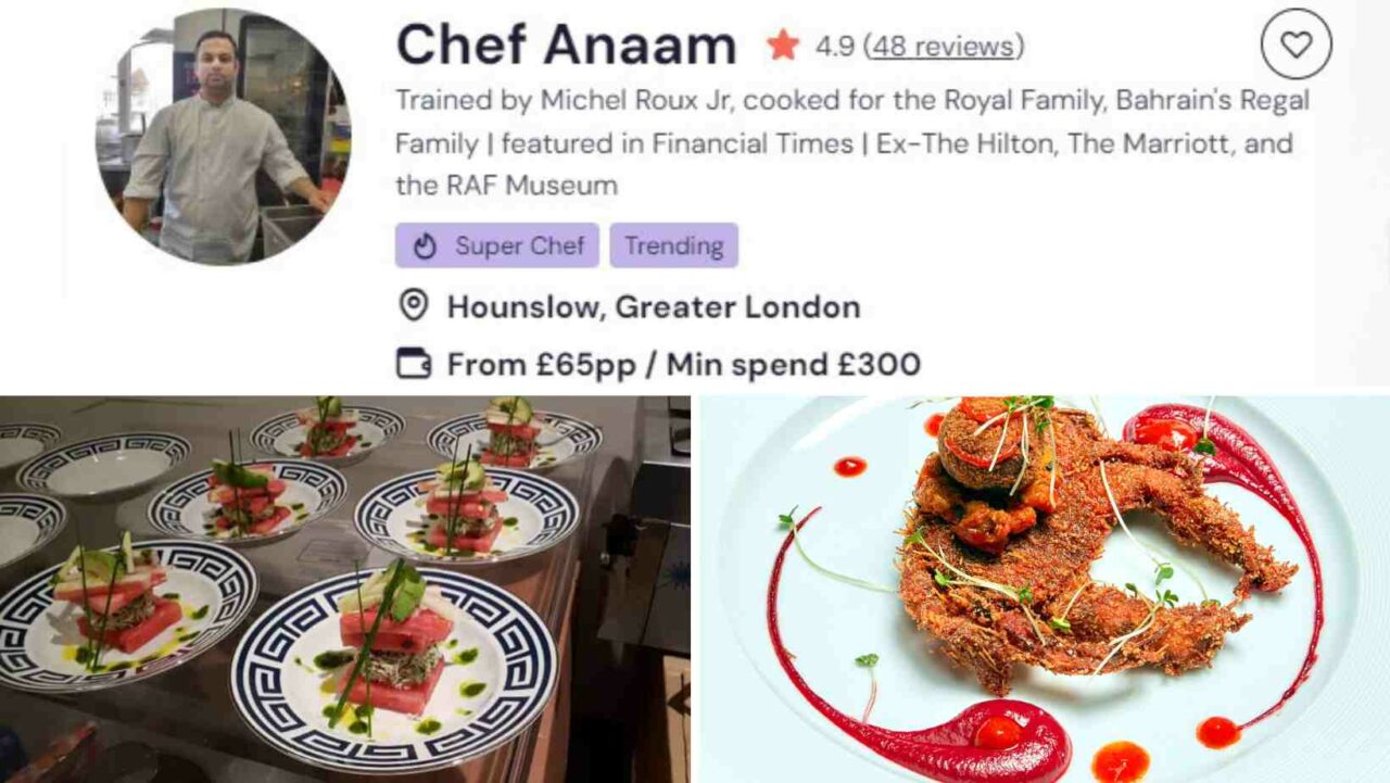 Chef Anaam is a popular Greek chef in Lichfield