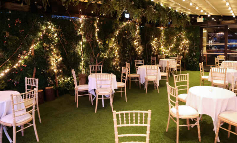 The Roof Garden for a Christmas dinner venue in Belfast