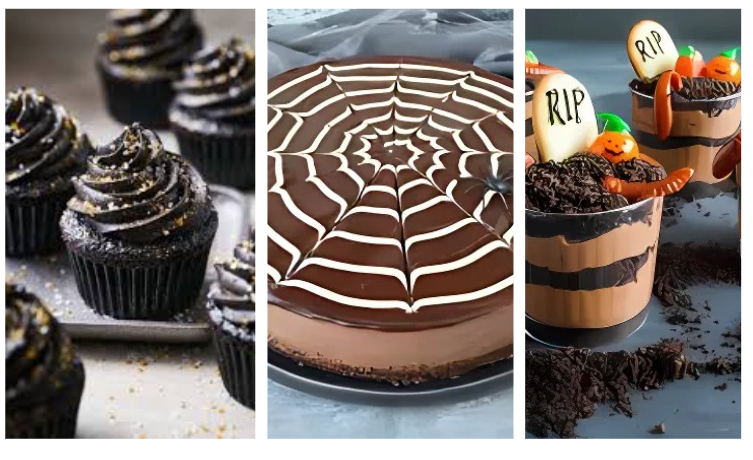 Desserts for a Halloween dinner party menu 