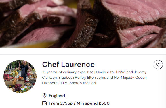 chef laurence indian chef banbridge