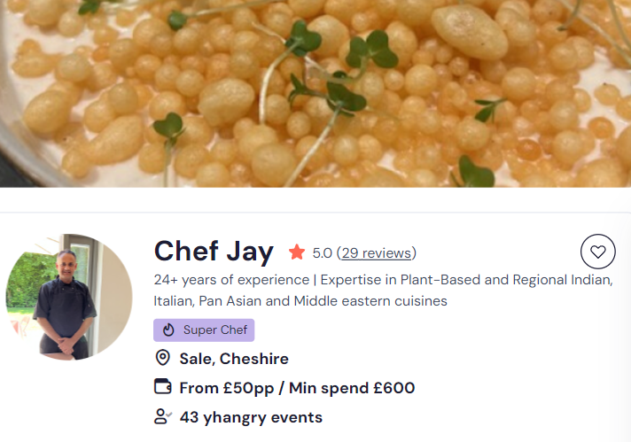 chef jay indian chef banbridge