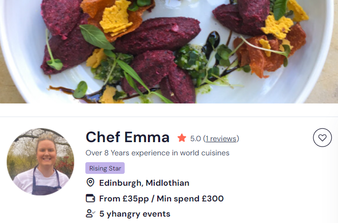 indian chef in motherwell chef emma